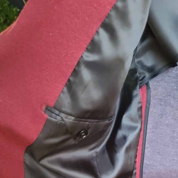 Express Burgundy Knit Blazer – Photographer Fit – Slim – 40R - Picture 3 of 5